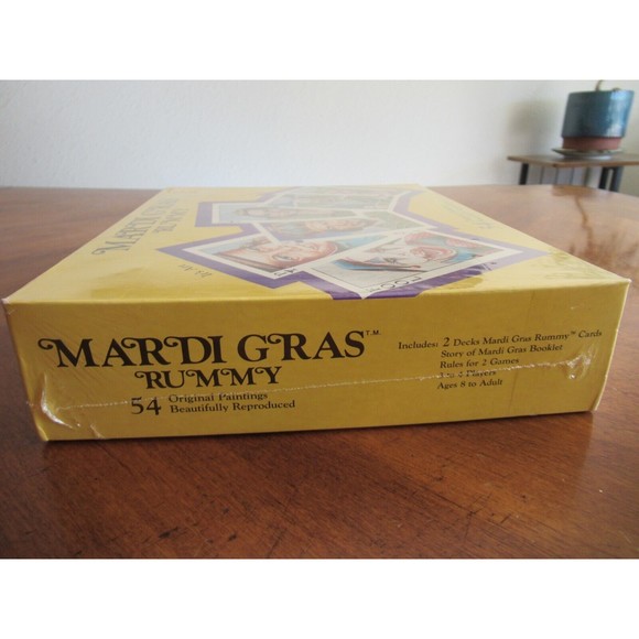 Sealed Vintage Mardi Gras Rummy Card Game by Geaux Games Louisiana 1989 Painting - Picture 5 of 9